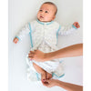 Cotton Knit zzZipMe Sack Set - Tiny Fox, Sterling