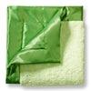 Stroller Blanket - Pastel with Jewel Tone Trim, Pure Green, Large, 30x40 inches