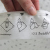 Muslin Swaddle, Gown and Hat Gift Set - Hedgehog, Soft Black, Newborn