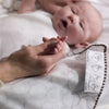 Ultimate Swaddle Blanket - Gray Fox, Pink with Gray Trim
