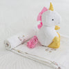 Muslin Swaddle and Plush Toy Set - Unicorn