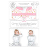 Omni Swaddle Sack with Wrap -  Arms Up Sleeves & Mitten Cuffs, Heavenly Floral Shimmer, Pink