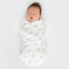 SwaddleDuo - Classic Peace. Love. Swaddle, Blue