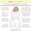 Omni Swaddle Sack with Wrap -  Arms Up Sleeves & Mitten Cuffs, Heavenly Floral Shimmer, Pink