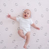 Marquisette Swaddle Blanket - Peace. Love. Swaddle, Very Berry