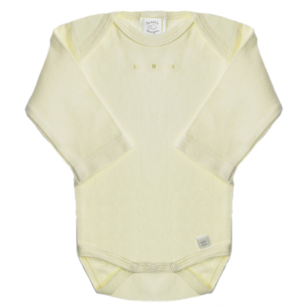 Long Sleeve Bodysuit - Kiwi with Pastel Dots