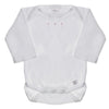 Long Sleeve Bodysuit - White with Pastel Dots, Pastel Pink