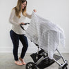 Muslin Swaddle Blankets - Gold and Graphite with Shimmer (Set of 4)