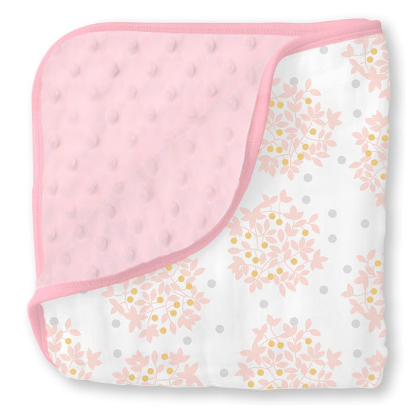 Muslin Snuggle Blanket - Heavenly Floral Shimmer