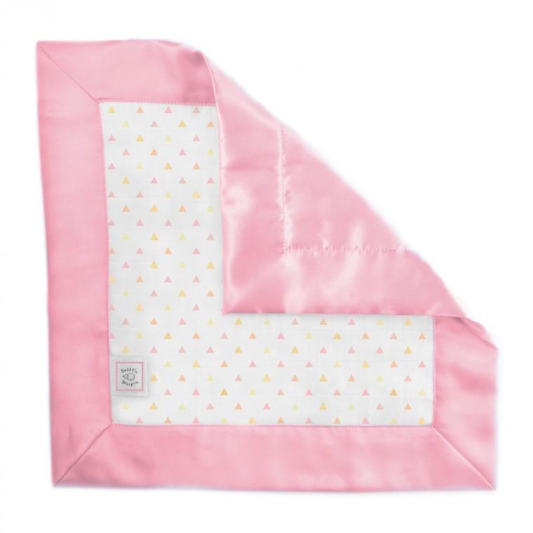 Muslin Single Baby Lovie - Tiny Triangles Shimmer