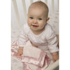 Long Sleeve Bodysuit - White with Pastel Dots, Pastel Pink