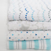 Muslin Swaddle Blankets - Starshine Shimmer (Set of 4), Blue