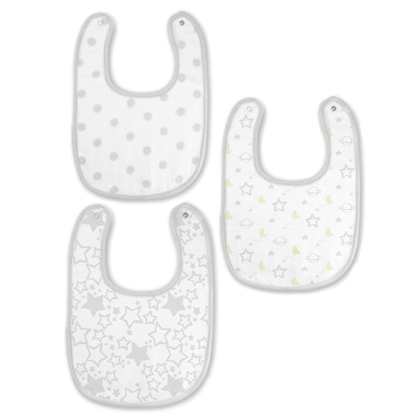 Muslin Baby Bibs - Classic Collection (Set of 3)