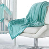 Adult Luxury Throw - Puff Circle, Pure Green
