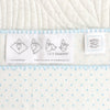 Ultimate Swaddle Blanket - Fresh Pastel Polka Dots, Pastel Blue