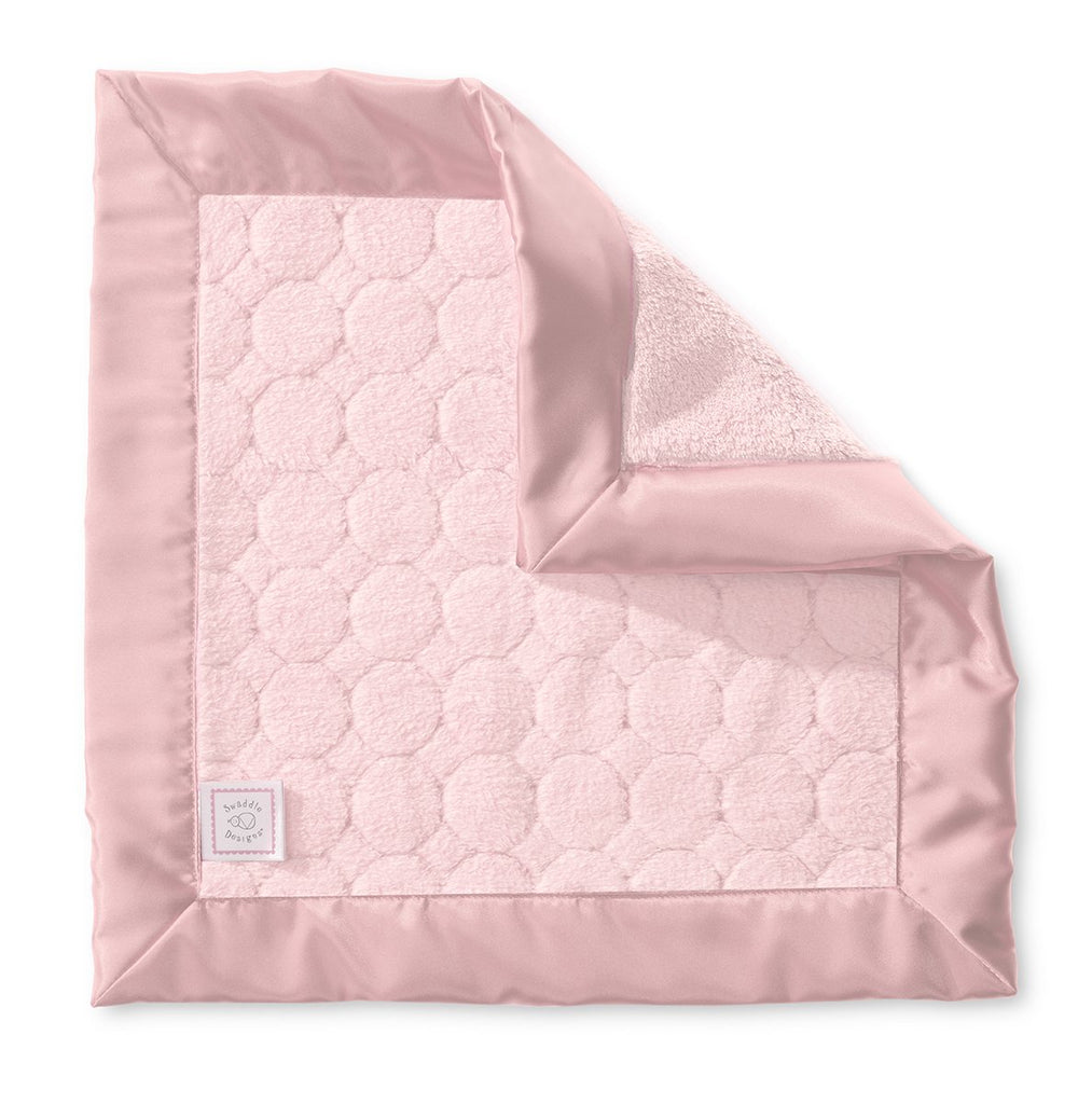 Cozy Baby Lovie - Puff Circles, Coral Pink