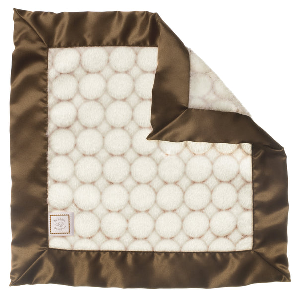 Cozy Baby Lovie - Ivory Puff Circle, Mocha