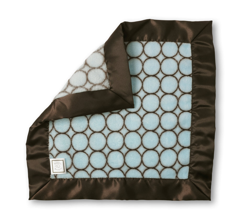 Cozy Baby Lovie - Brown Mod Circles