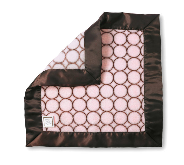Cozy Baby Lovie - Brown Mod Circles
