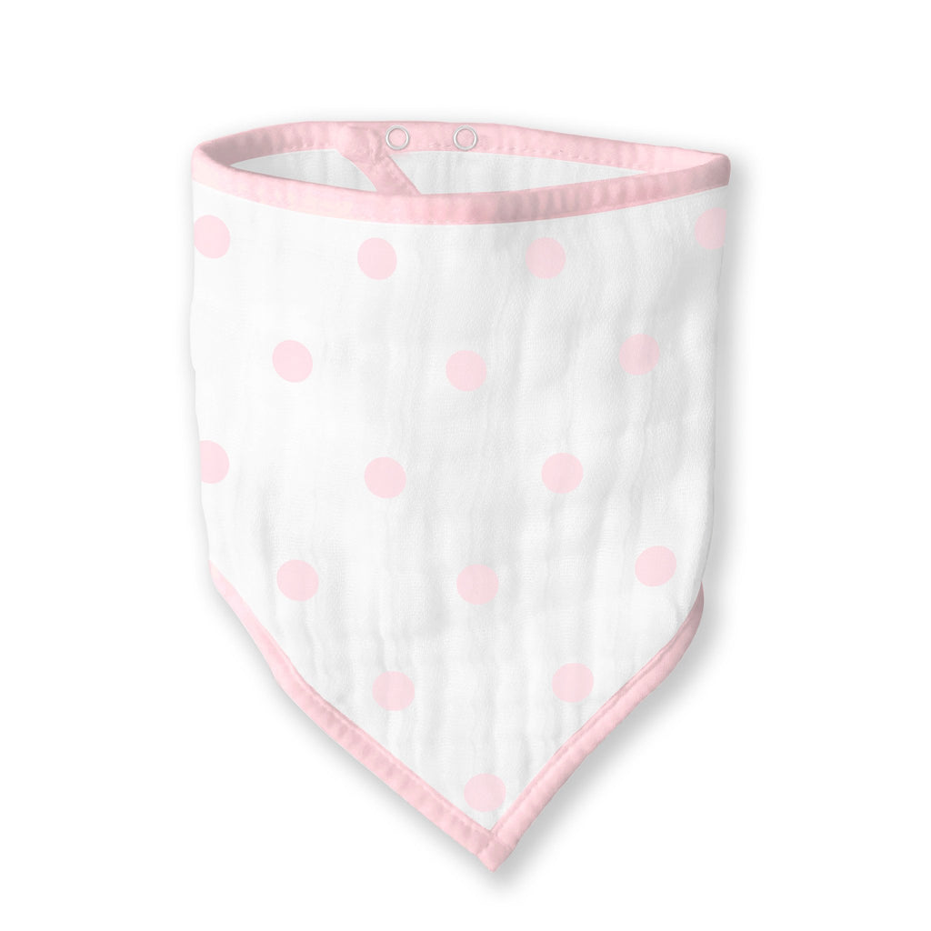 Muslin Bandana Bib - French Dots