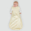 Cotton Knit zzZipMe Sack Set - Pastel Yellow + Tiny Triangles Shimmer Gown