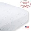 Flannel Fitted Crib Sheet - Mama & Baby Chickies, SeaCrystal