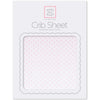 Flannel Fitted Crib Sheet - Fresh Pastel Polka Dot, Pastel Pink