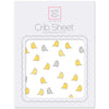 Flannel Fitted Crib Sheet - Little Chickies
