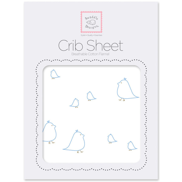 Flannel Fitted Crib Sheet - Mama & Baby Chickies