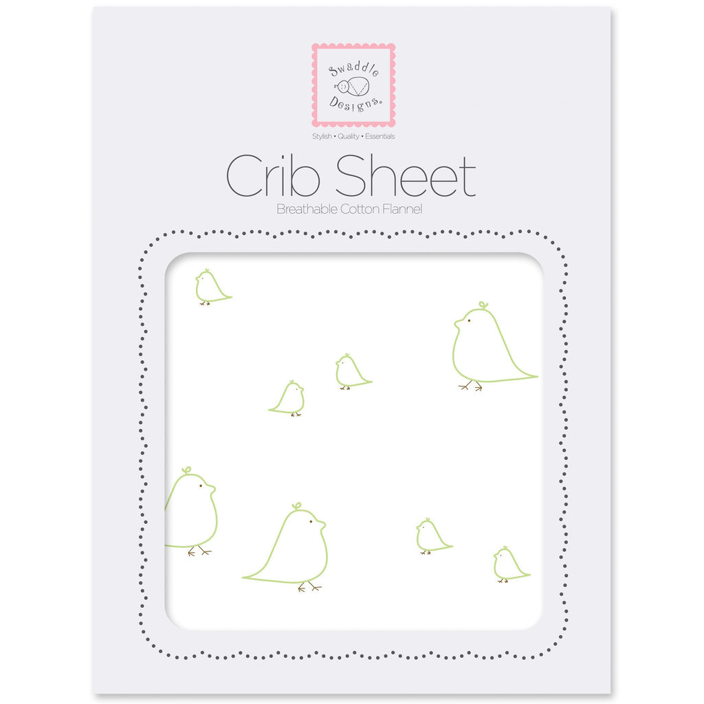 Flannel Fitted Crib Sheet - Mama & Baby Chickies