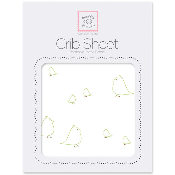 Flannel Fitted Crib Sheet - Mama & Baby Chickies