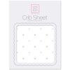 Flannel Fitted Crib Sheet - Pastel & Sterling Little Dots, Pastel Pink