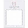 Flannel Fitted Crib Sheet - Polka Dots, Pastel Pink