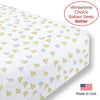Flannel Fitted Crib Sheet - Little Chickies, Yellow