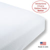 Flannel Fitted Crib Sheet - Polka Dots, SeaCrystal