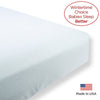 Flannel Fitted Crib Sheet - Fresh Pastel Polka Dot, Pastel Blue
