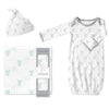 Muslin Swaddle, Gown and Hat - Gift Set