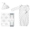 Muslin Swaddle, Gown and Hat - Gift Set