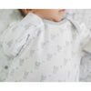 Baby Velvet zzZipMe Sack - Ultimate, Muslin Swaddle Newborn Gift Set, Pastel Yellow/Sterling