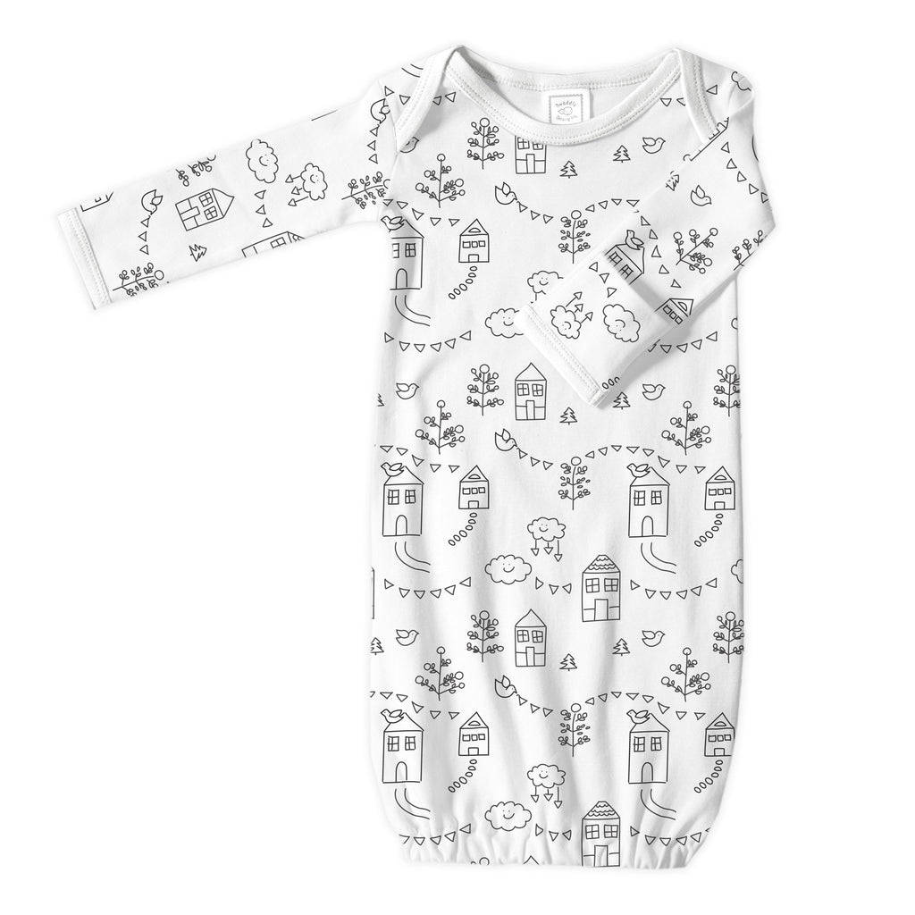 Cotton Knit Gown - Little Village