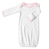 Cotton Knit Gown - Tiny Bunnie Pastel Pink