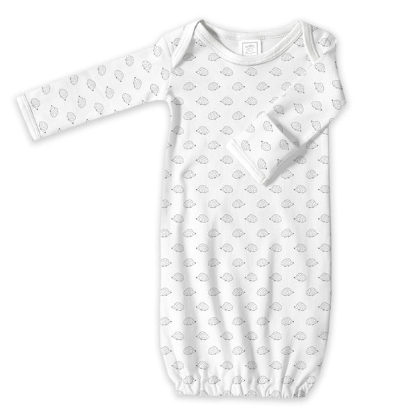 Cotton Knit Gown - Tiny Hedgehog