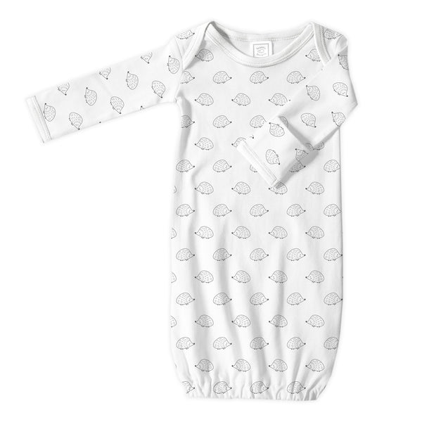 Cotton Knit Gown - Tiny Hedgehog