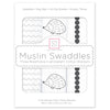 Muslin Swaddle Blankets - Hedgehog & Bumpkin (Set of 3)