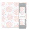 Muslin Swaddle Single - Heavenly Floral Shimmer, Pink