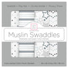 Muslin Swaddle Blankets - Starshine Shimmer (Set of 4)