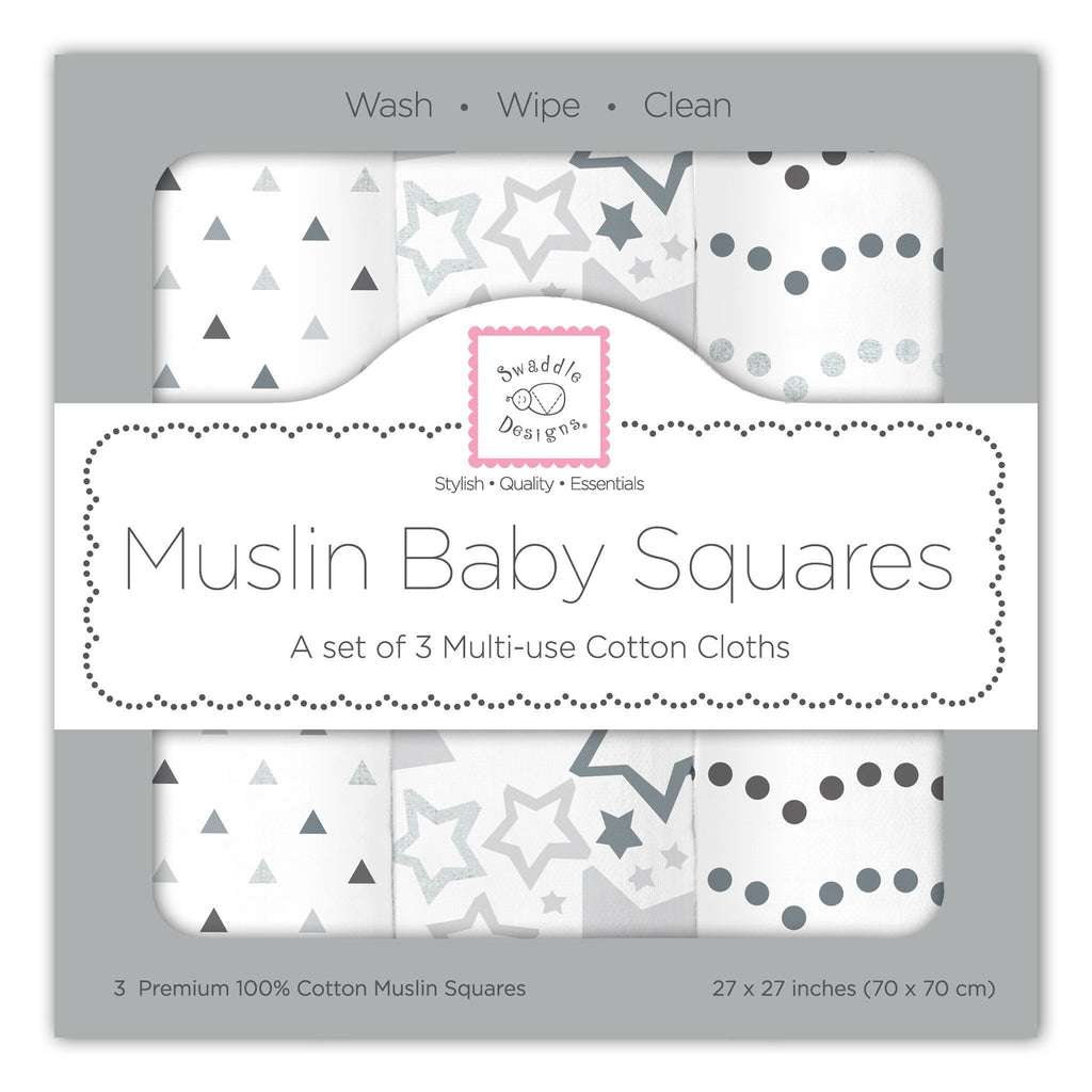 Muslin Squares - Starshine Shimmer (Set of 3)