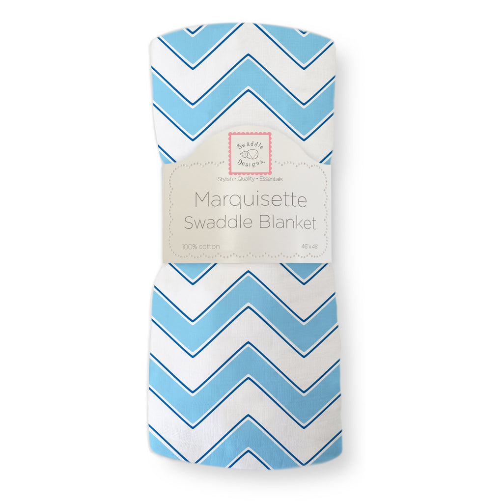 Marquisette Swaddle Blanket - Chevron