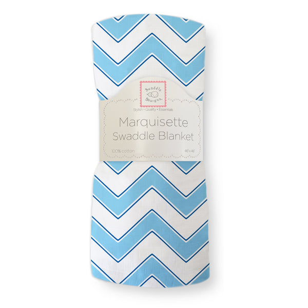 Marquisette Swaddle Blanket - Chevron
