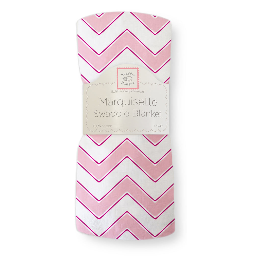 Marquisette Swaddle Blanket - Chevron